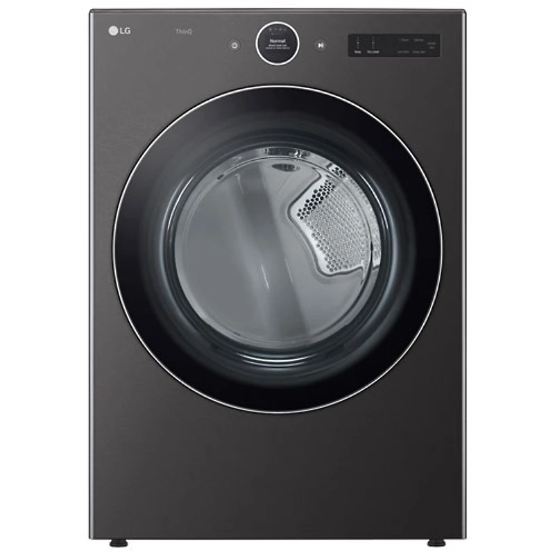Boîte ouverte - Sécheuse électrique à vapeur de 7,4 pi³ de LG (DLEX6700B) - Acier noir - Endommagé