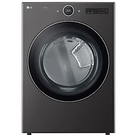 Boîte ouverte - Sécheuse électrique à vapeur de 7,4 pi³ de LG (DLEX6700B) - Acier noir - Endommagé