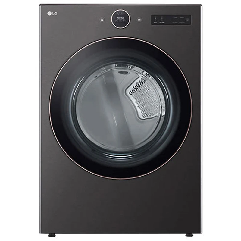 Open Box - LG 7.4 Cu. Ft. Electric Steam Dryer (DLEX6500B) - Black Steel - Scratch & Dent