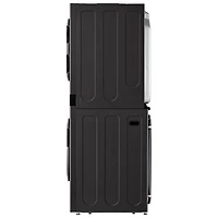Duo laveuse électrique de 5,8 pi³ et sécheuse de 7,4 pi³ WashTower de LG (WKEX300HBA) - Acier inoxydable noir