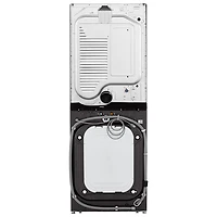 Duo laveuse électrique de 5,8 pi³ et sécheuse de 7,4 pi³ WashTower de LG (WKEX300HBA) - Acier inoxydable noir