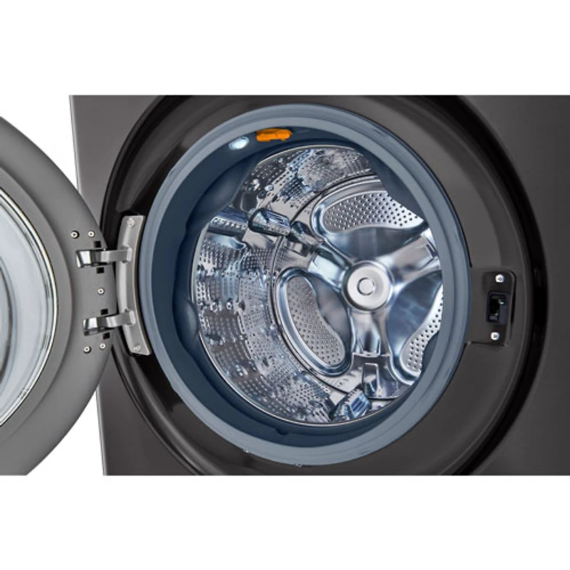 Duo laveuse électrique de 5,8 pi³ et sécheuse de 7,4 pi³ WashTower de LG (WKEX300HBA) - Acier inoxydable noir
