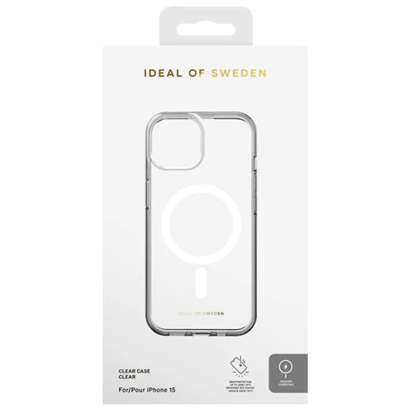 Ideal of Sweden Fitted Hard Shell Case with MagSafe for iPhone 15 - Clear