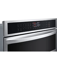 Four mural combiné électrique avec convection à ventilateur 30 po de LG (WCEP6423F) - Inox antiempreinte