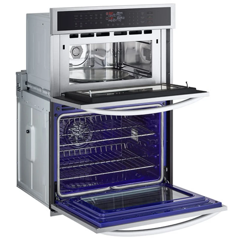 Four mural combiné électrique avec convection à ventilateur 30 po de LG (WCEP6423F) - Inox antiempreinte