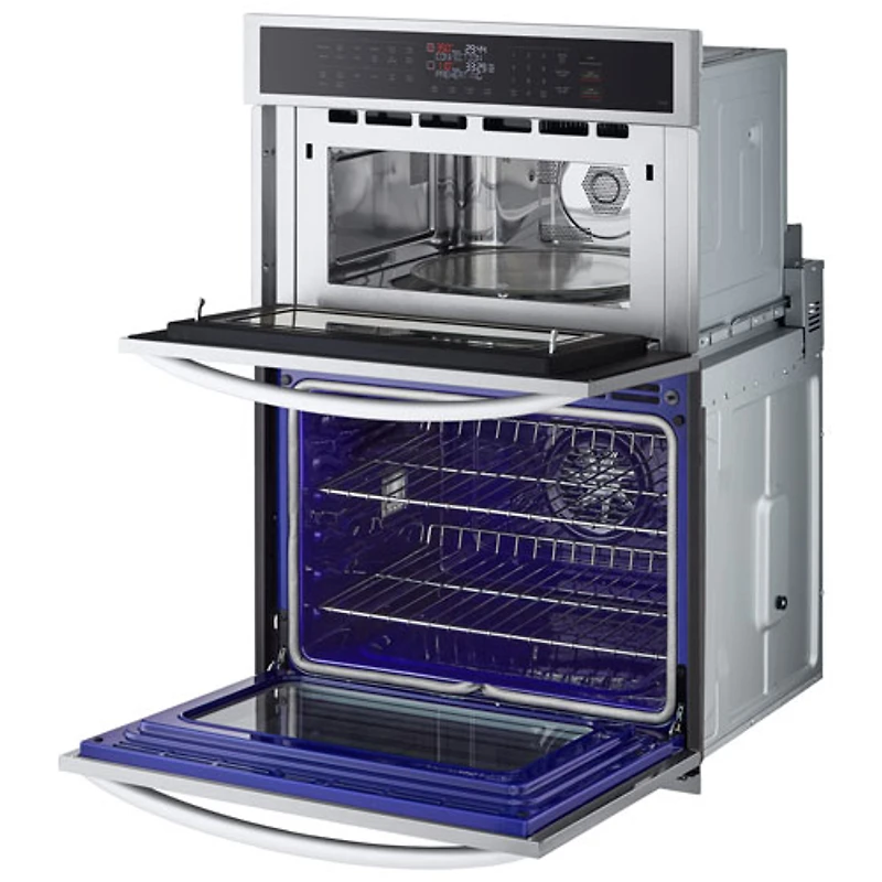 Four mural combiné électrique avec convection à ventilateur 30 po de LG (WCEP6423F) - Inox antiempreinte