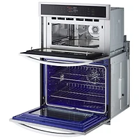 Four mural combiné électrique avec convection à ventilateur 30 po de LG (WCEP6423F) - Inox antiempreinte