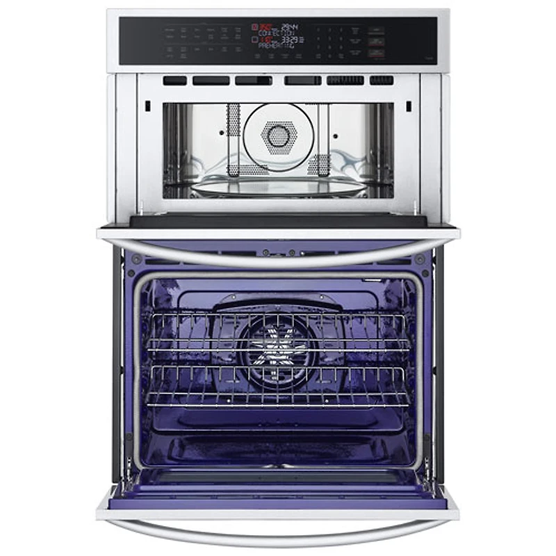 Four mural combiné électrique avec convection à ventilateur 30 po de LG (WCEP6423F) - Inox antiempreinte