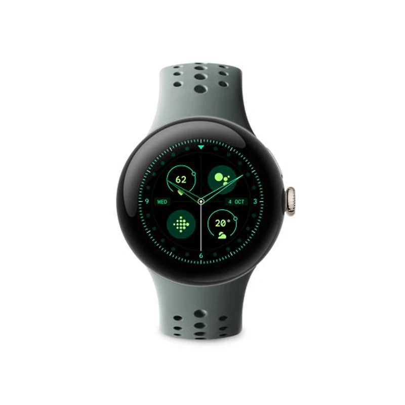 Bracelet sport pour Pixel Watch 2 de Google - Vert lichen