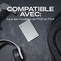 Disque dur externe USB 3.0 de 2 To de Seagate pour PlayStation (STLV2000101) - Blanc