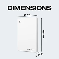 Disque dur externe USB 3.0 de 2 To de Seagate pour PlayStation (STLV2000101) - Blanc