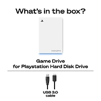 Disque dur externe USB 3.0 de 2 To de Seagate pour PlayStation (STLV2000101) - Blanc