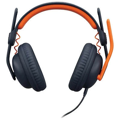 Casque d'écoute USB-A à suppression du bruit Zone Learn de Logitech - Bleu classique