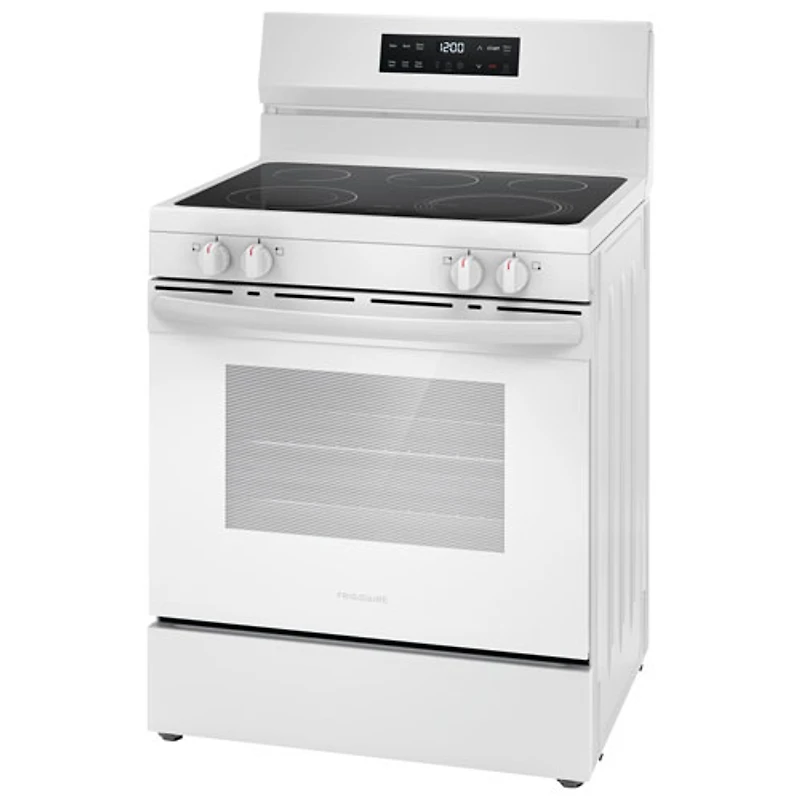 Cuisinière électrique autonome 5 éléments 5,3 pi³ 30 po de Frigidaire (FCRE306CAW) - Blanc