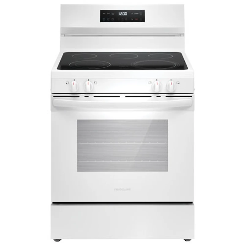 Cuisinière électrique autonome 5 éléments 5,3 pi³ 30 po de Frigidaire (FCRE306CAW) - Blanc