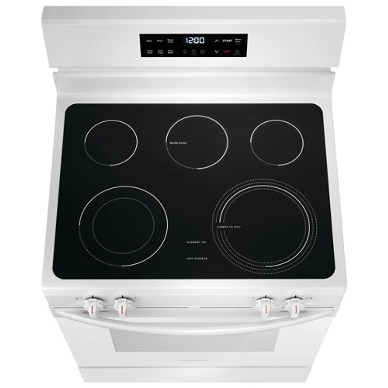 Cuisinière électrique autonome 5 éléments 5,3 pi³ 30 po de Frigidaire (FCRE306CAW) - Blanc