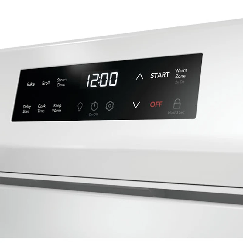 Cuisinière électrique autonome 5 éléments 5,3 pi³ 30 po de Frigidaire (FCRE306CAW) - Blanc