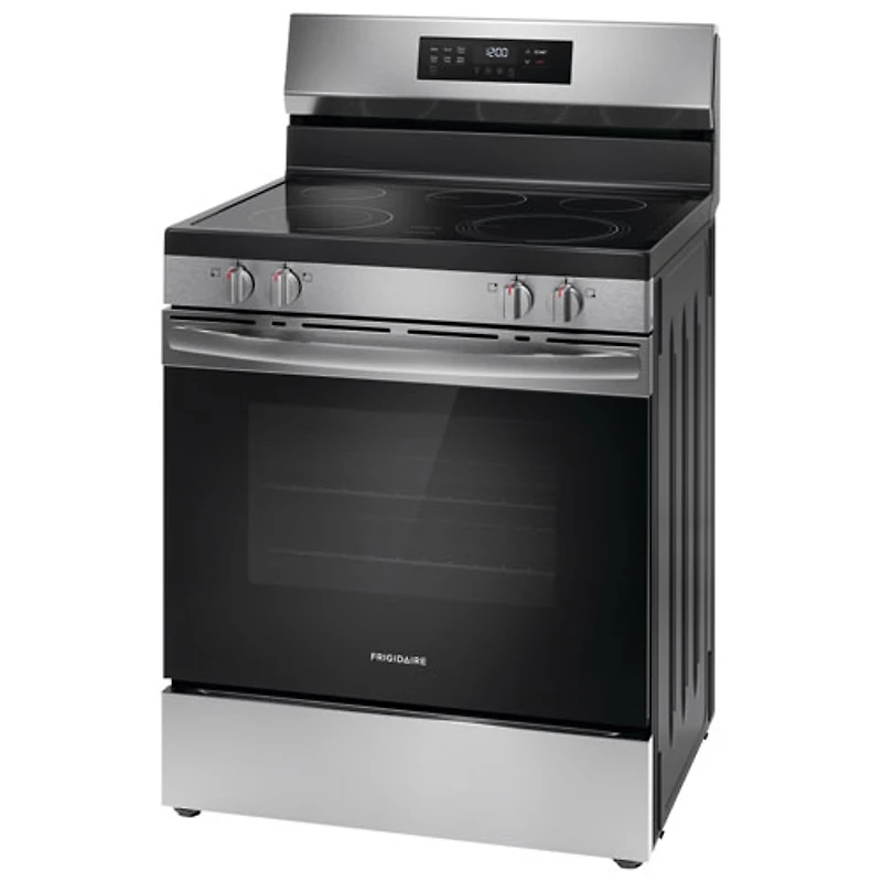Cuisinière électrique autonome à 5 éléments de 5,3 pi³ 30 po de Frigidaire (FCRE306CAS) - Inox