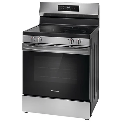 Cuisinière électrique autonome à 5 éléments de 5,3 pi³ 30 po de Frigidaire (FCRE306CAS) - Inox