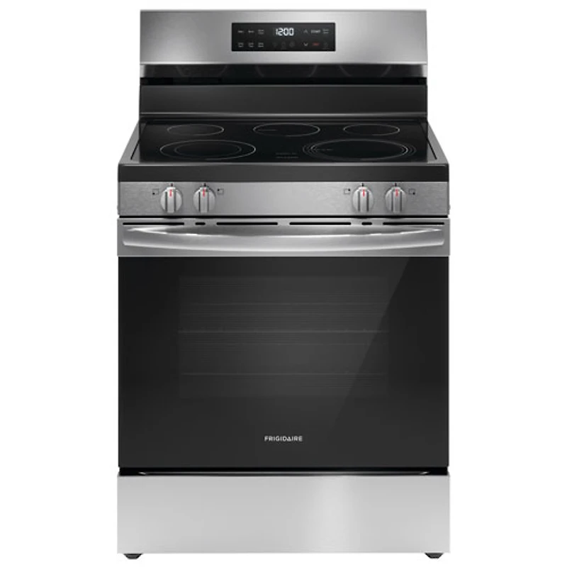 Cuisinière électrique autonome à 5 éléments de 5,3 pi³ 30 po de Frigidaire (FCRE306CAS) - Inox