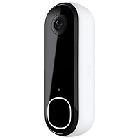 Sonnette vidéo Wi-Fi HD avec fil/à batterie d'Arlo (2e génération) - Blanc