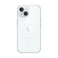 Apple Fitted Hard Shell Case with MagSafe for iPhone 15 - Clear