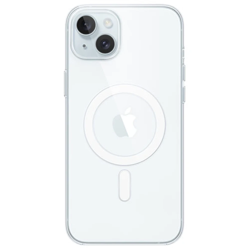Étui rigide ajusté avec MagSafe d'Apple pour iPhone 15 Plus - Transparent