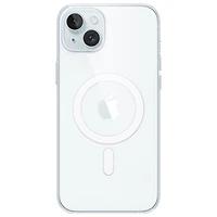 Étui rigide ajusté avec MagSafe d'Apple pour iPhone 15 Plus - Transparent