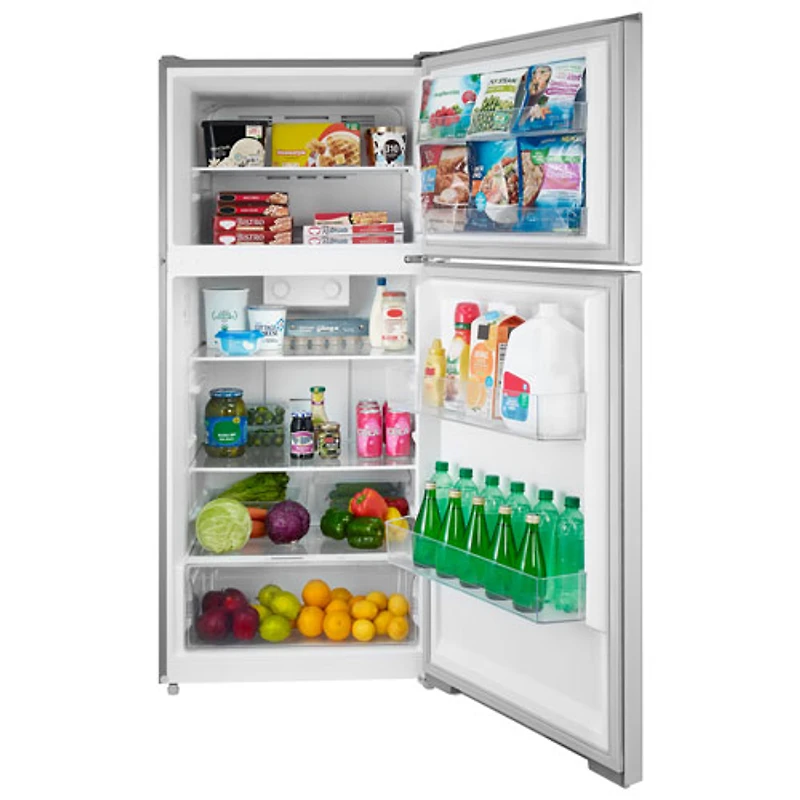 Insignia 28" 14.2 Cu. Ft. Top Freezer Refrigerator (NS-RTM14SS5-C) - Stainless Steel - Only at Best Buy