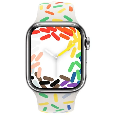 Bracelet sport pour Apple Watch de 41 mm - Édition Fierté - Petit/Moyen 130-180 mm