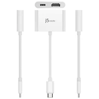 j5create USB-C to 4K HDMI Adapter with Power Delivery (JCA152) - White