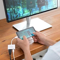 j5create USB-C to 4K HDMI Adapter with Power Delivery (JCA152) - White