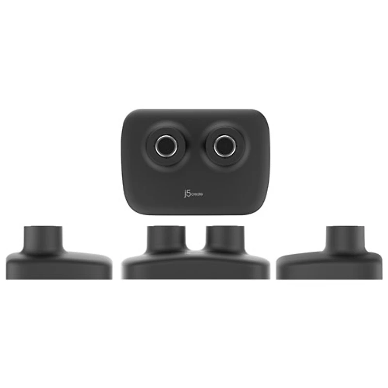j5create Ergonomic Dual Monitor Mount - Black