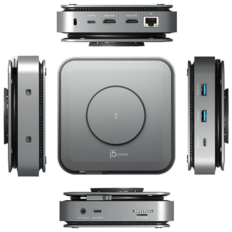 j5create USB-C 4K HDMI Dual Dock (JCD3199) - Space Grey