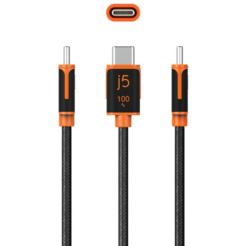j5create 100W USB-C Sync & Charge Cable (JUCX25L18)