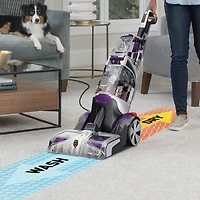 Hoover SmartWash PET Complete Carpet Cleaner Upright Vacuum - Purple/White