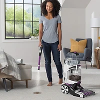 Hoover SmartWash PET Complete Carpet Cleaner Upright Vacuum - Purple/White