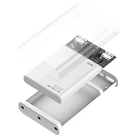 LOGiiX Piston Power 10000 mAh Power Bank with Wireless Charging - White