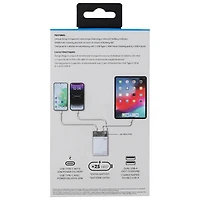 LOGiiX Piston Power 10000 mAh Power Bank with Wireless Charging - White