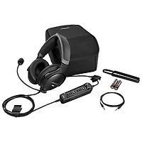 Bose A30 Aviation Over-Ear Noise Cancelling Wired Headphones - Black