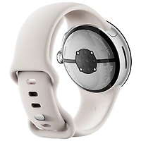 Montre Pixel Watch 2 de Google (GPS + LTE) avec boîtier de 40 mm en aluminium argenté et bracelet sport porcelaine, avec TELUS - Financement mensuel