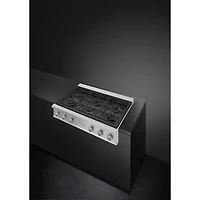 Smeg Professional 36" 6-Burner Gas Cooktop (RTU366GX) - Stainless Steel