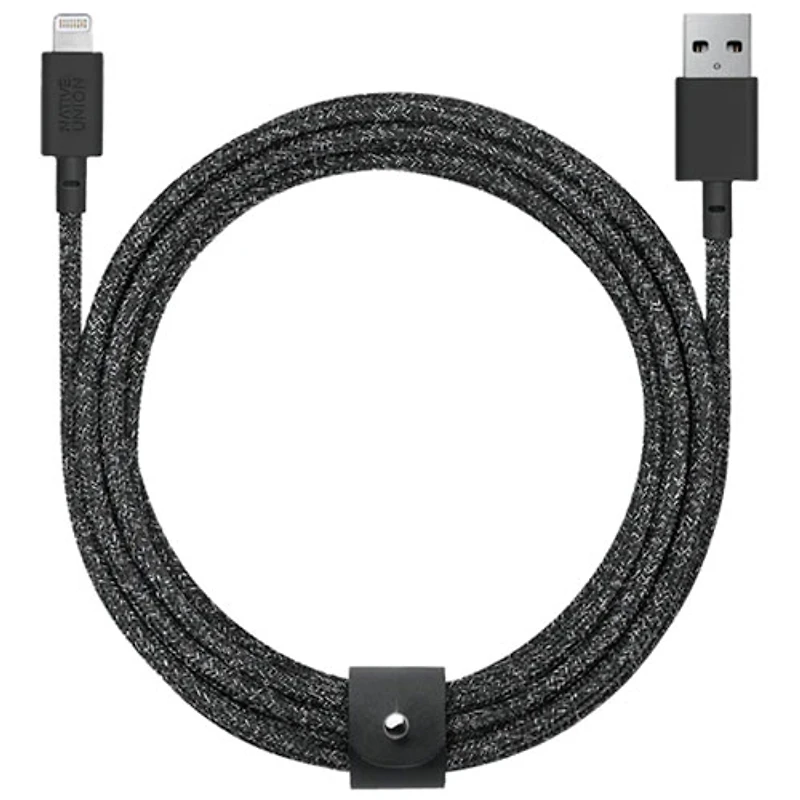 Native Union Belt 3m (10 ft.) USB-A to Lightning Cable - Cosmos Black