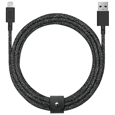 Native Union Belt 3m (10 ft.) USB-A to Lightning Cable - Cosmos Black