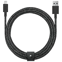 Native Union Belt 3m (10 ft.) USB-A to Lightning Cable - Cosmos Black