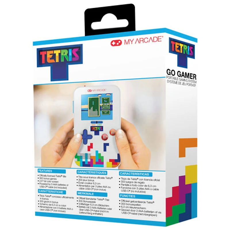 Console de jeu portative UNI Go Gamer Classic Tetris (301 Games)