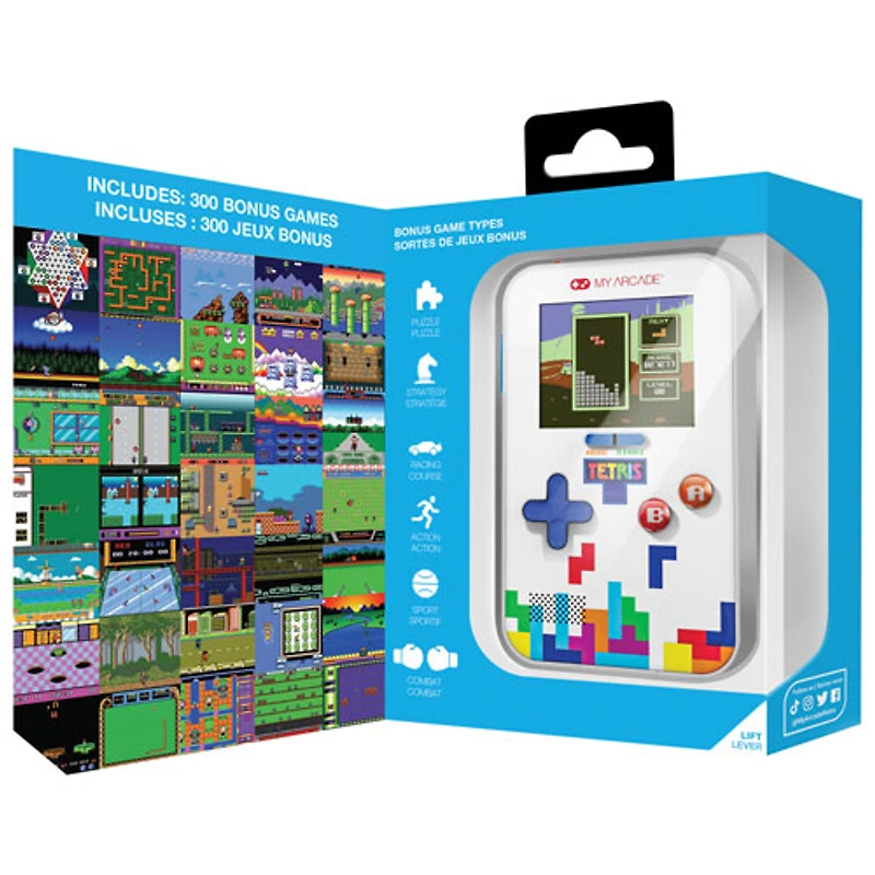 Console de jeu portative UNI Go Gamer Classic Tetris (301 Games)