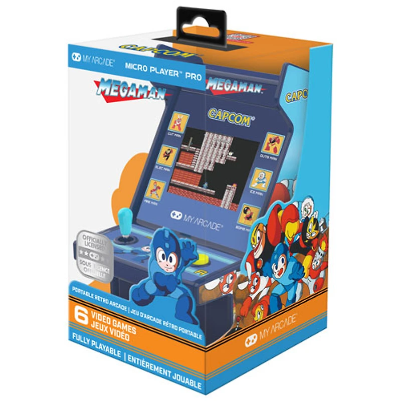 dreamGEAR My Arcade Mega Man 6-in-1 Micro Player Pro 6.75" Mini Arcade Machine