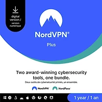 NordVPN Plus (PC/Mac) - 10 appareils - 1 an - Téléchargement