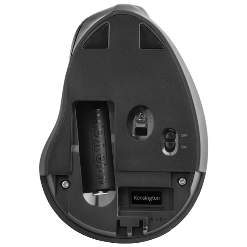 Kensington Pro Fit Ergo Vertical 1600 DPI Wireless Optical Mouse - Black